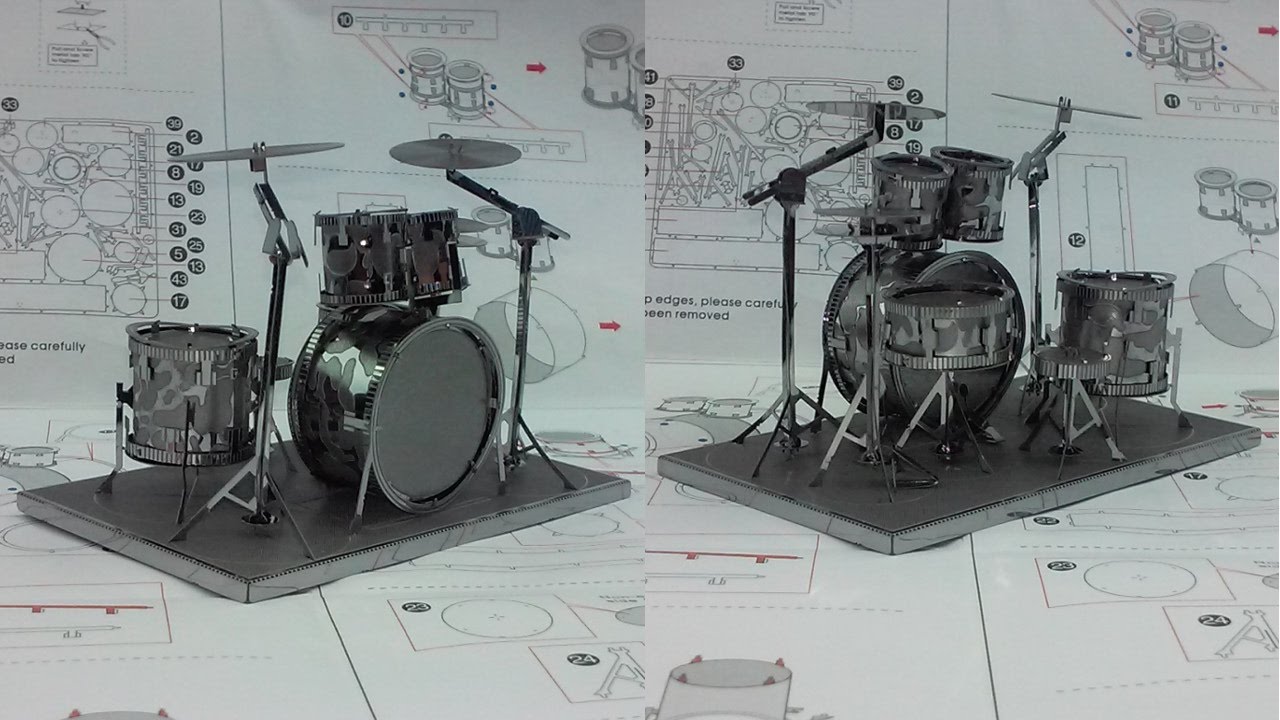 Metal Earth Build - Drum Set