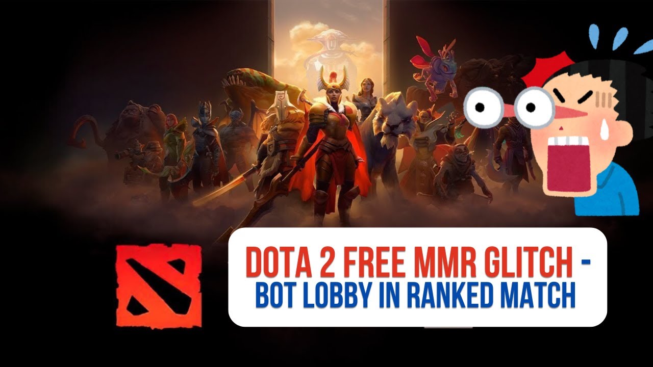 DOTA 2 FREE MMR GLITCH - RANKED MATCH BOT MATCHUP - DOTA WTF GLITCHES