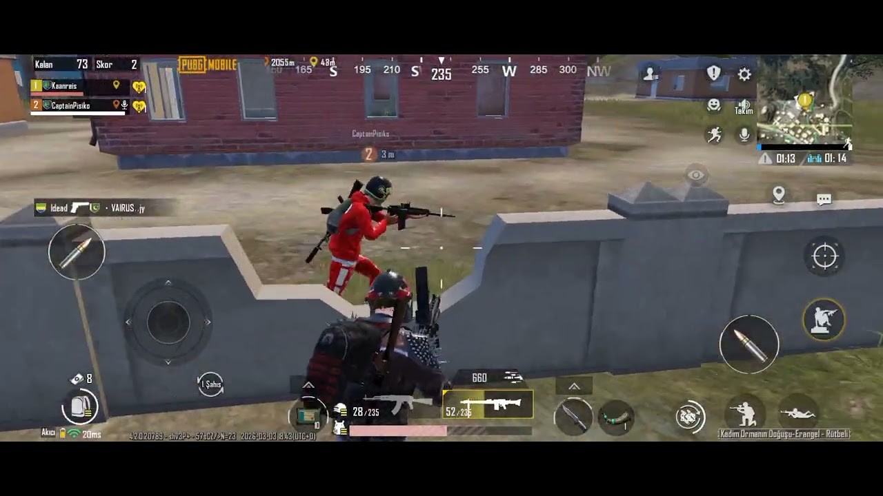 Arkadaşımla PUBG oynadım (2) yargı dağıttım 25 kill aldım