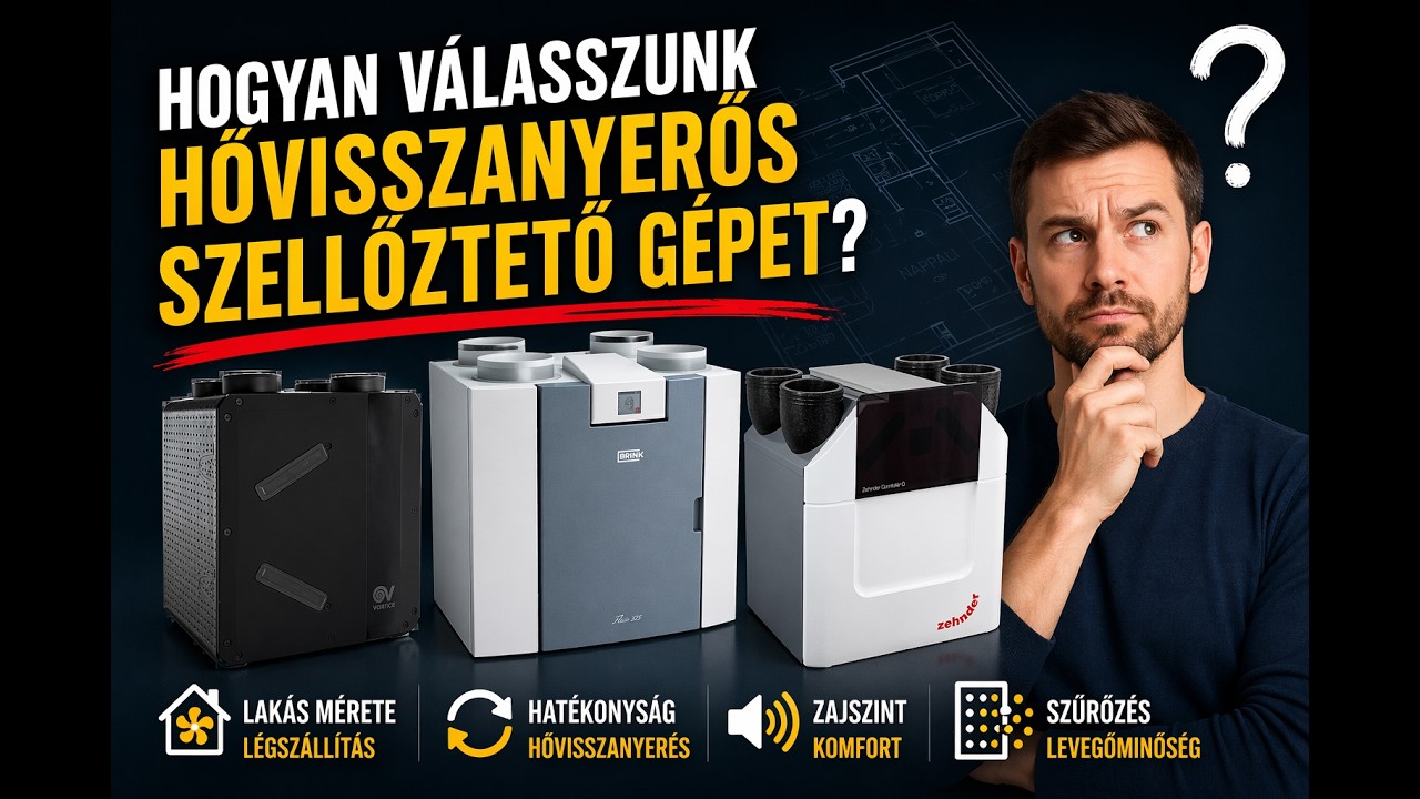 Hogyan válasszunk Hővisszanyerős szellőztető gépet?