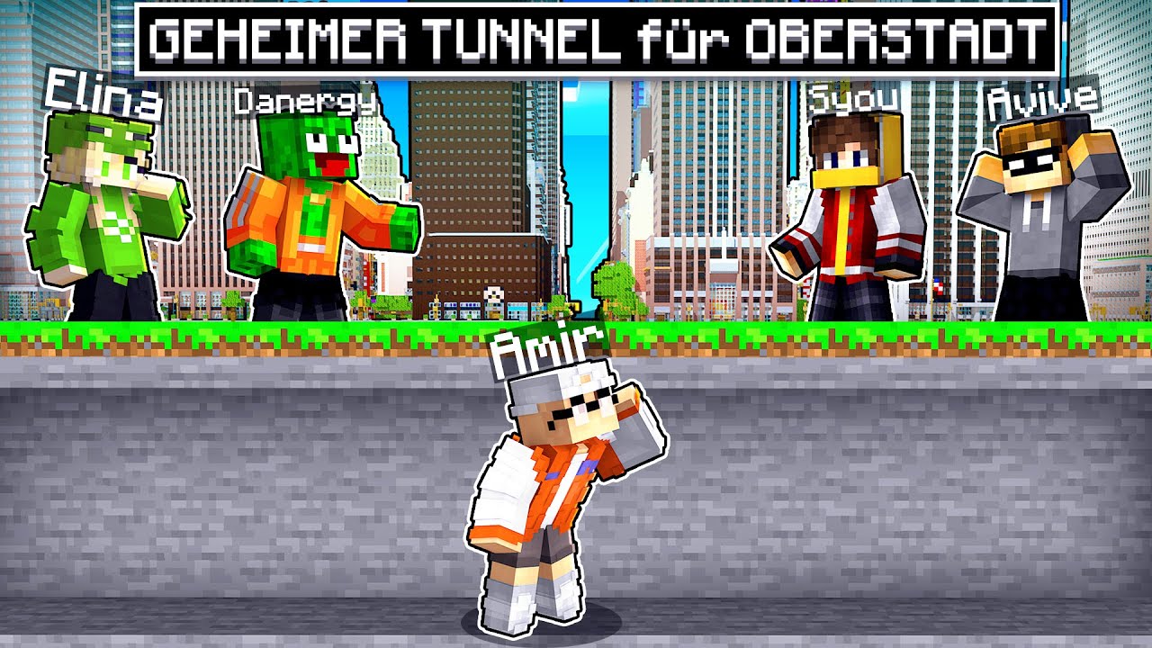 ich BAUE geheimen TUNNEL unter der OBERSTADT in Minecraft Nachbarschaft