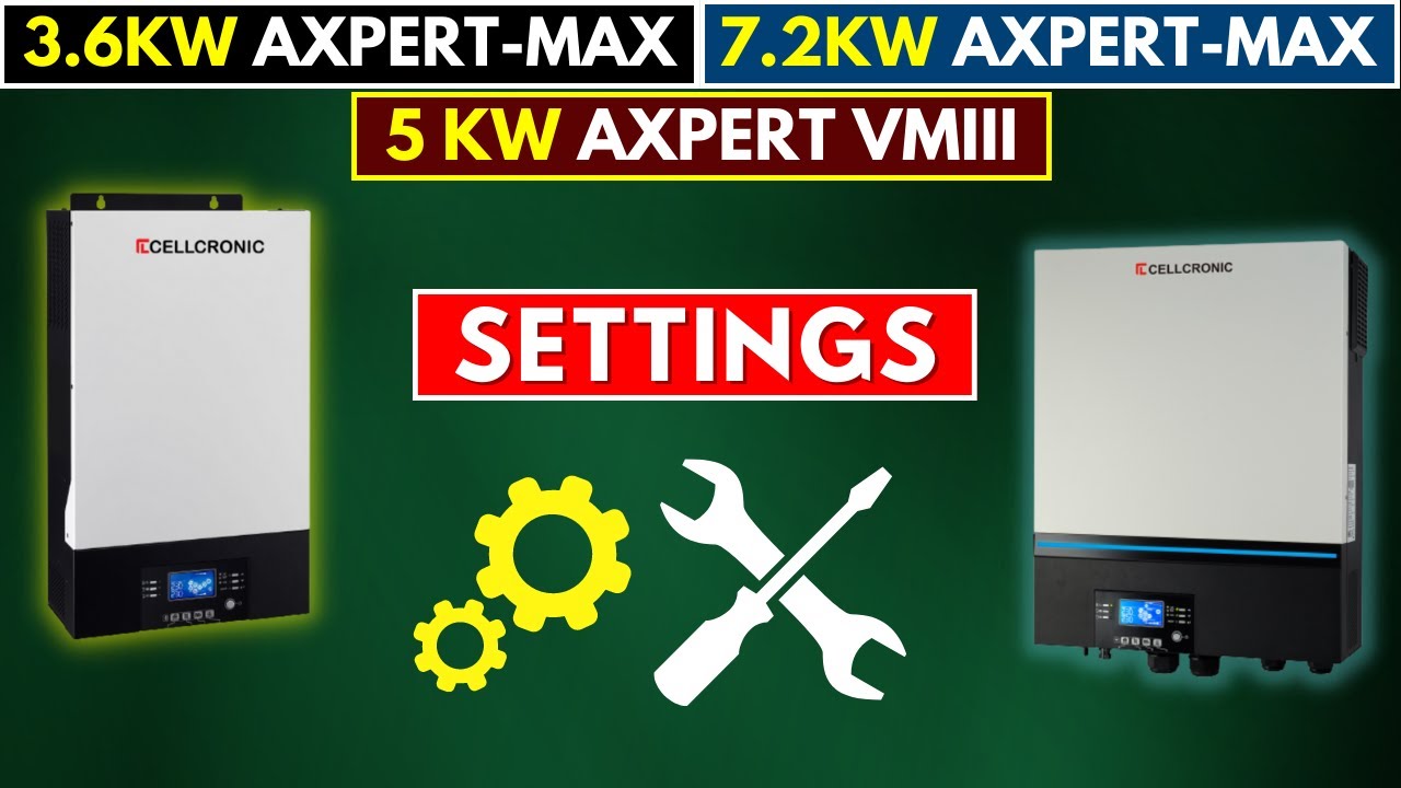 Cellcronic Axpert Vmiii and Axpert-Max SETTINGS