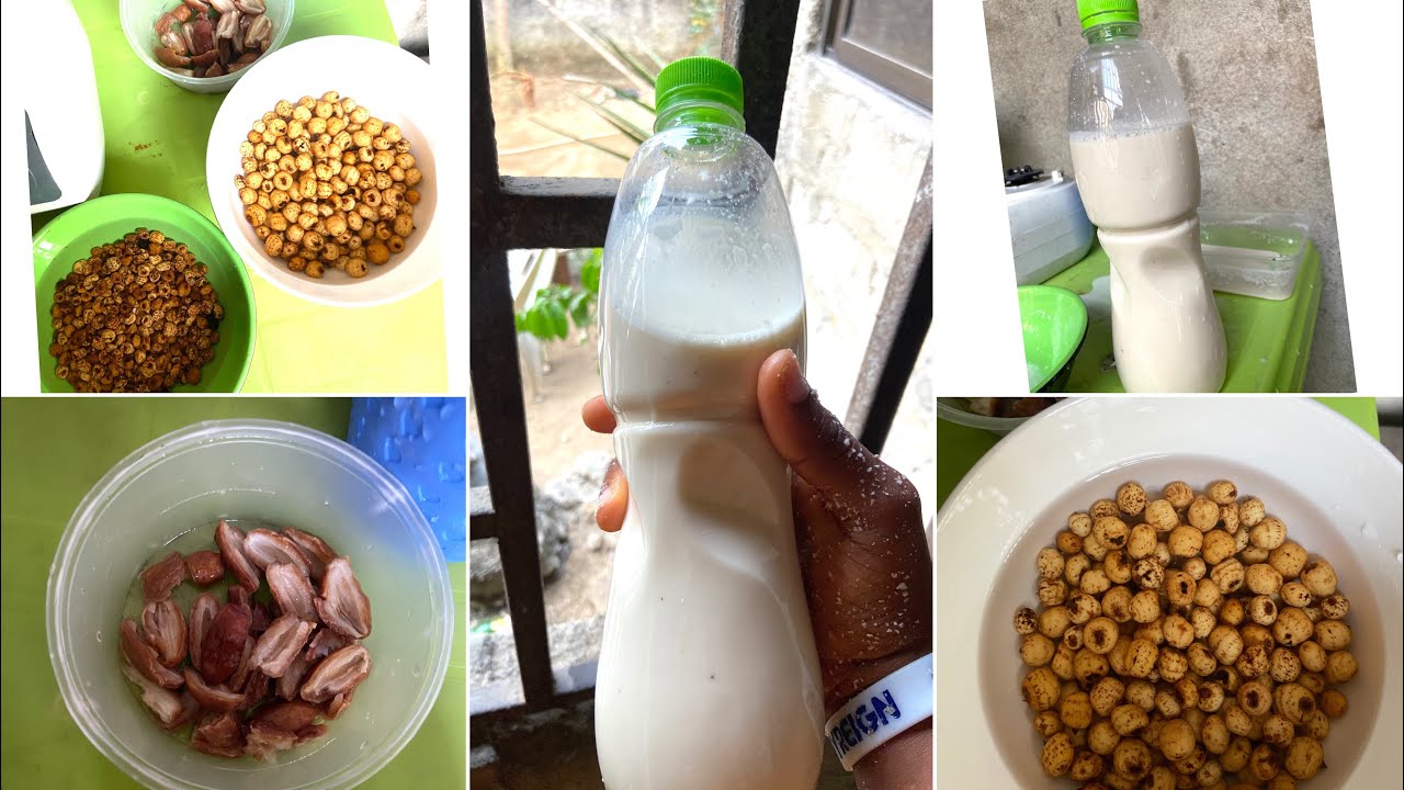 How to make Tiger Nut drink ~ sugar free/Nigeria home made tiger nut/@LuvlyGift made me do this