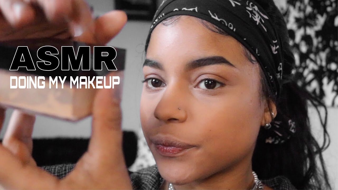 MY SECOND TIME TRYING ASMR : FAST SOFT WHISPER : RAMBLE : FACE BRUSHING  || ARIANA.AVA