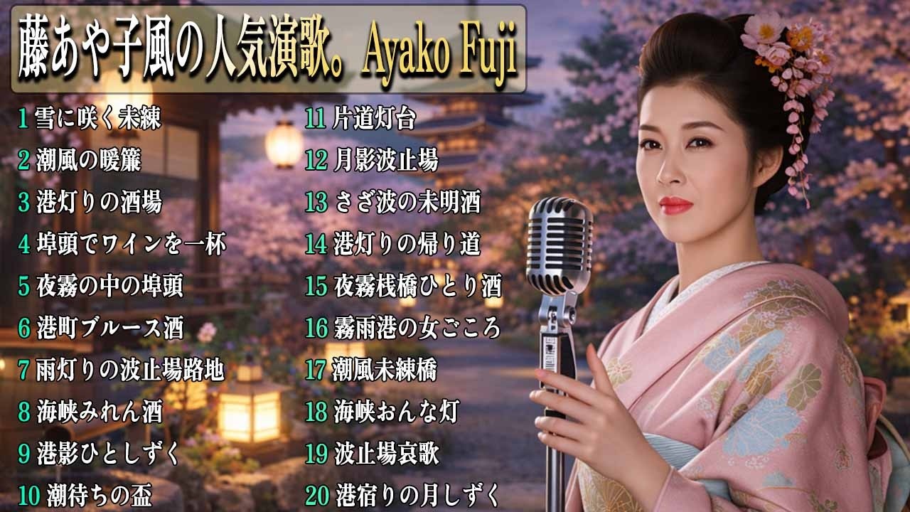 藤あや子風の人気演歌。Ayako Fuji | 港町で一人酒 | 心を揺さぶる名曲