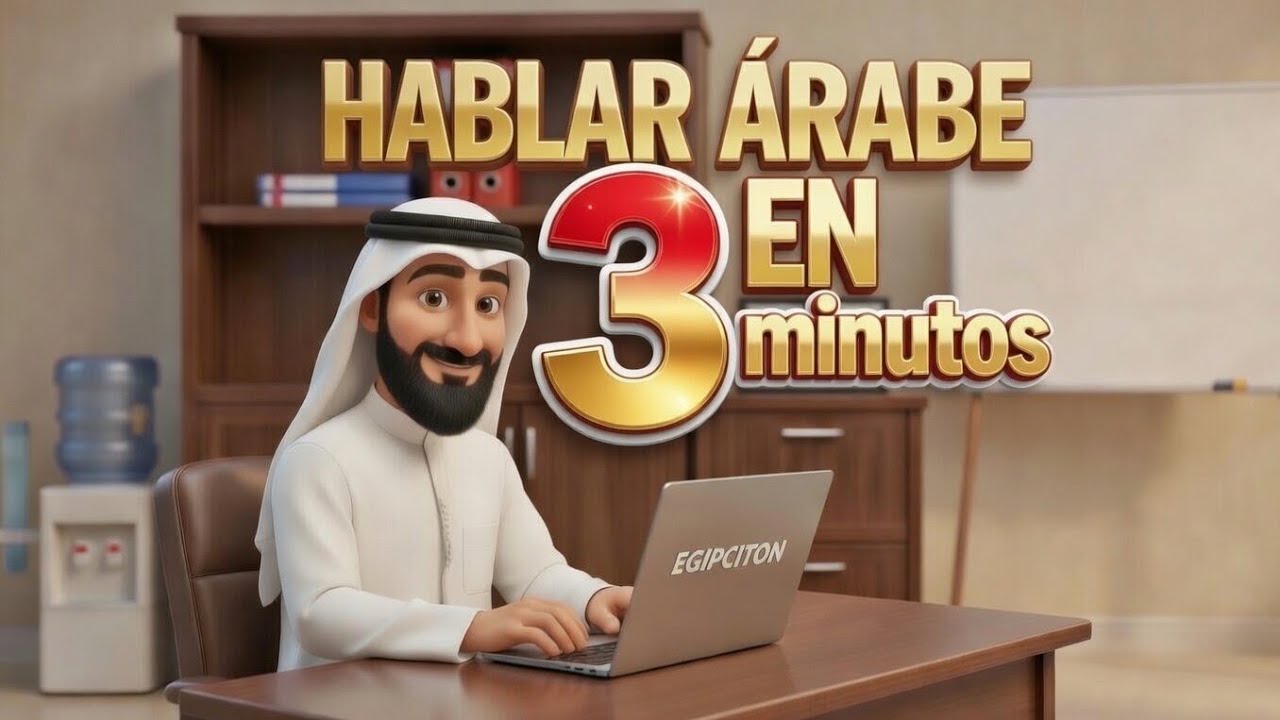 HABLAR ÁRABE EN 3 MINUTOS-(L1) - EGIPCITON -تحدث اللغة العربية في 3 دقائق