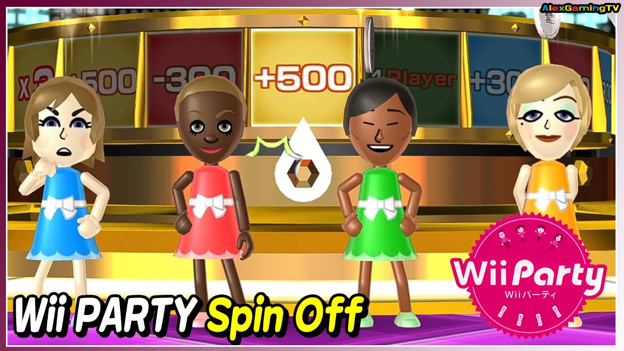 Wii Party - Spin Off (Master com) Elysia vs Emma vs Sakura vs Alisha | AlexGamingTV