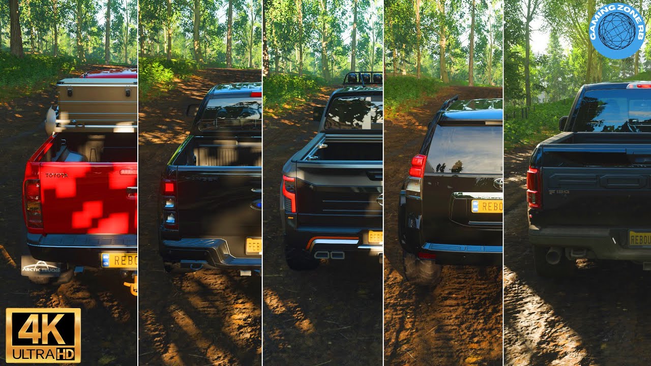 Top 5 of My Favorite Off-Road Truck  [4K 60fps]