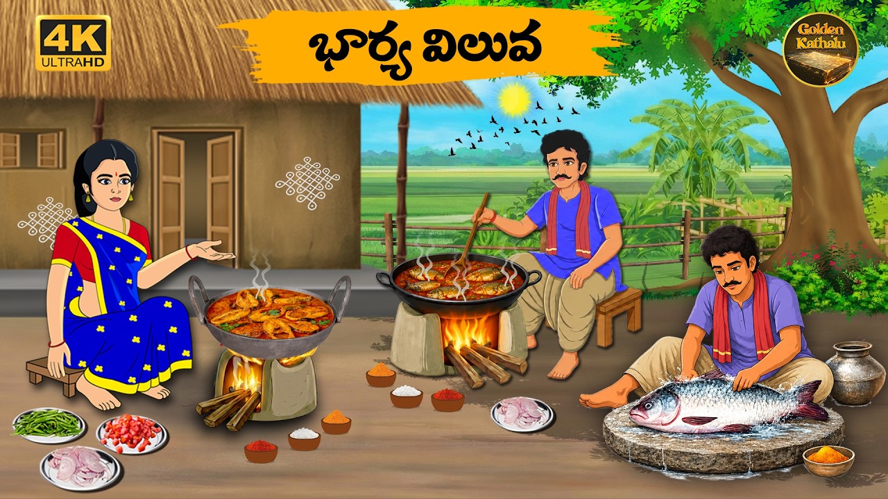 భార్య విలువ - Telugu stories - Golden Kathalu 48 - Neethi Kathalu Telugu - Telugu Moral Stories