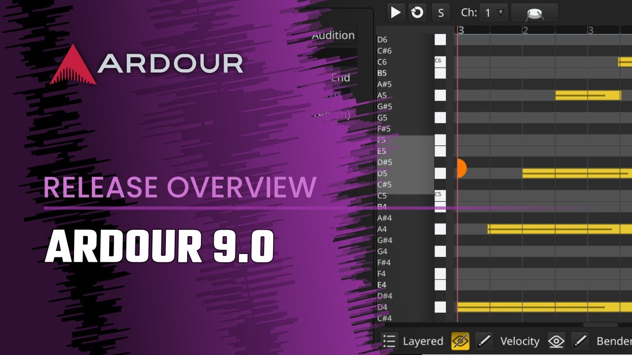 Что нового в Ardour 9.0