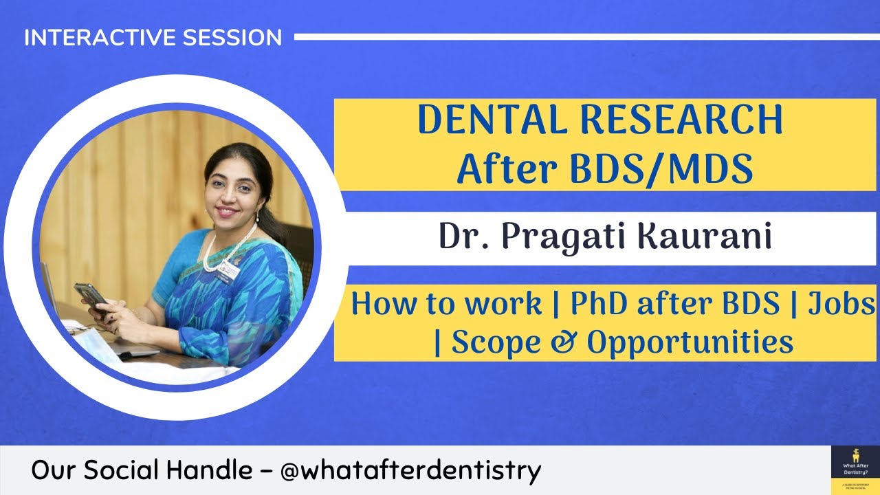 How to Pursue Dental Research after BDS/MDS | What After BDS | What After Dentistry