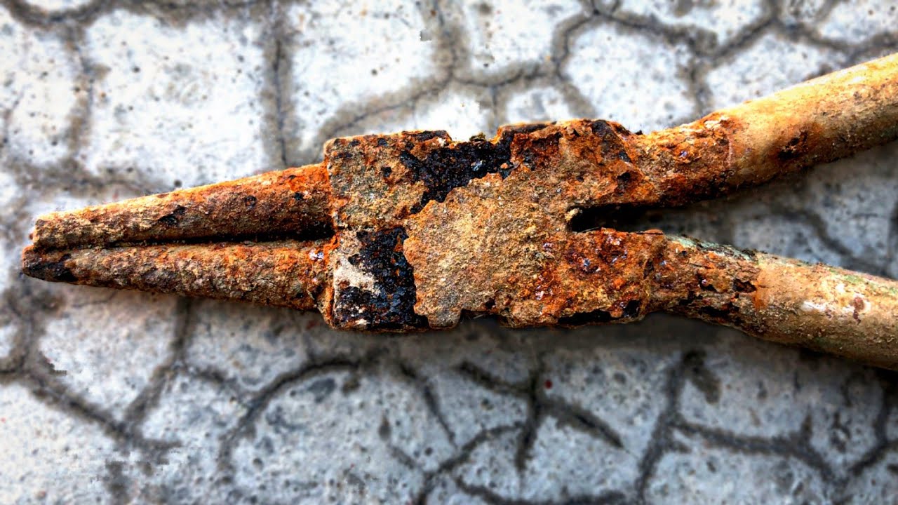 Rusty Loop-Rite 8mm Pliers Restoration - Restoration Video Of Jewelry Pliers