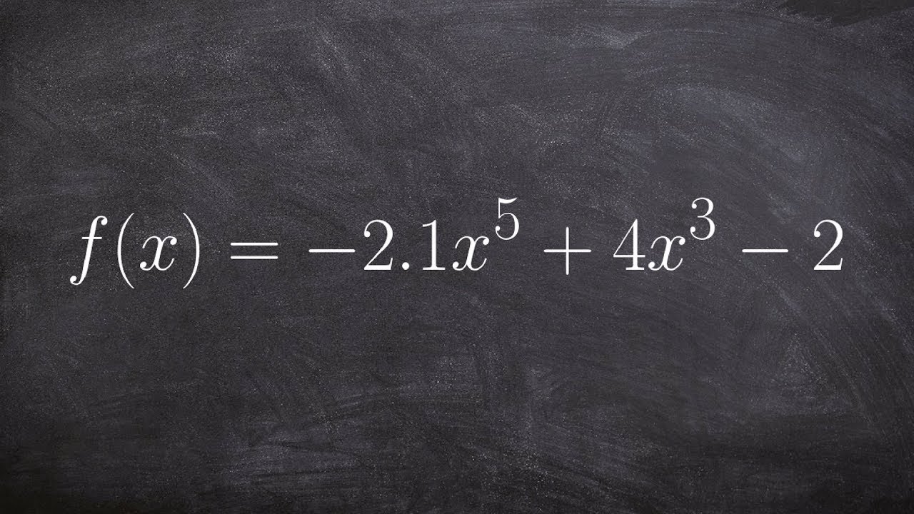 Determine the end behavior of a polynomial
