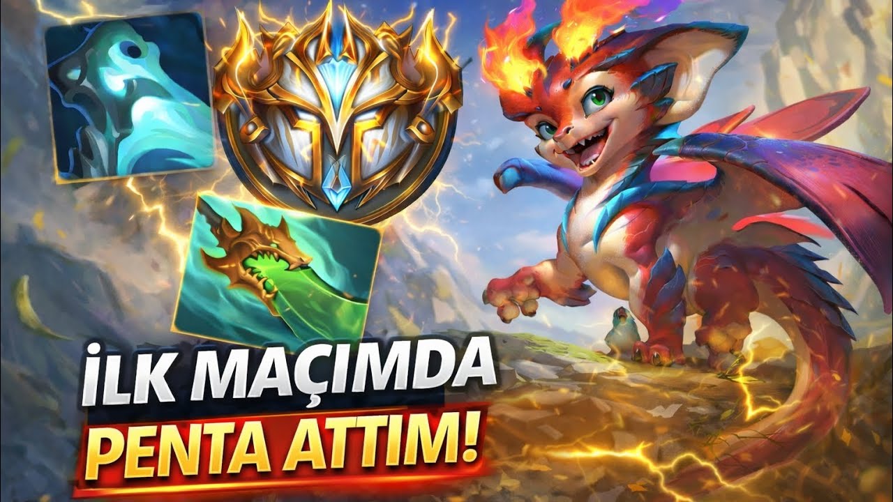 İmparator Elo'da Smolder ile İlk Maçımda PENTA! Bu Ejderha Aşırı Güçlü! 🐉 | Wild Rift