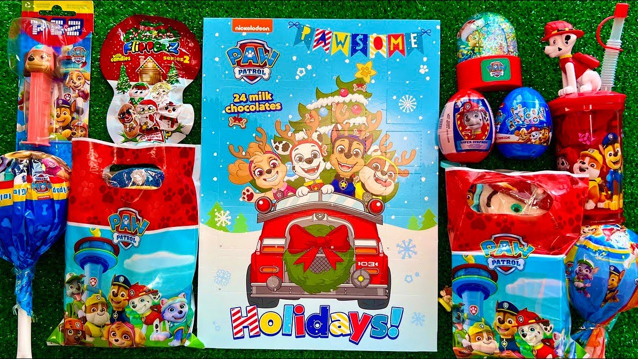 🎁 Unboxing an Advent Calendar of PAW PATROL | ASMR