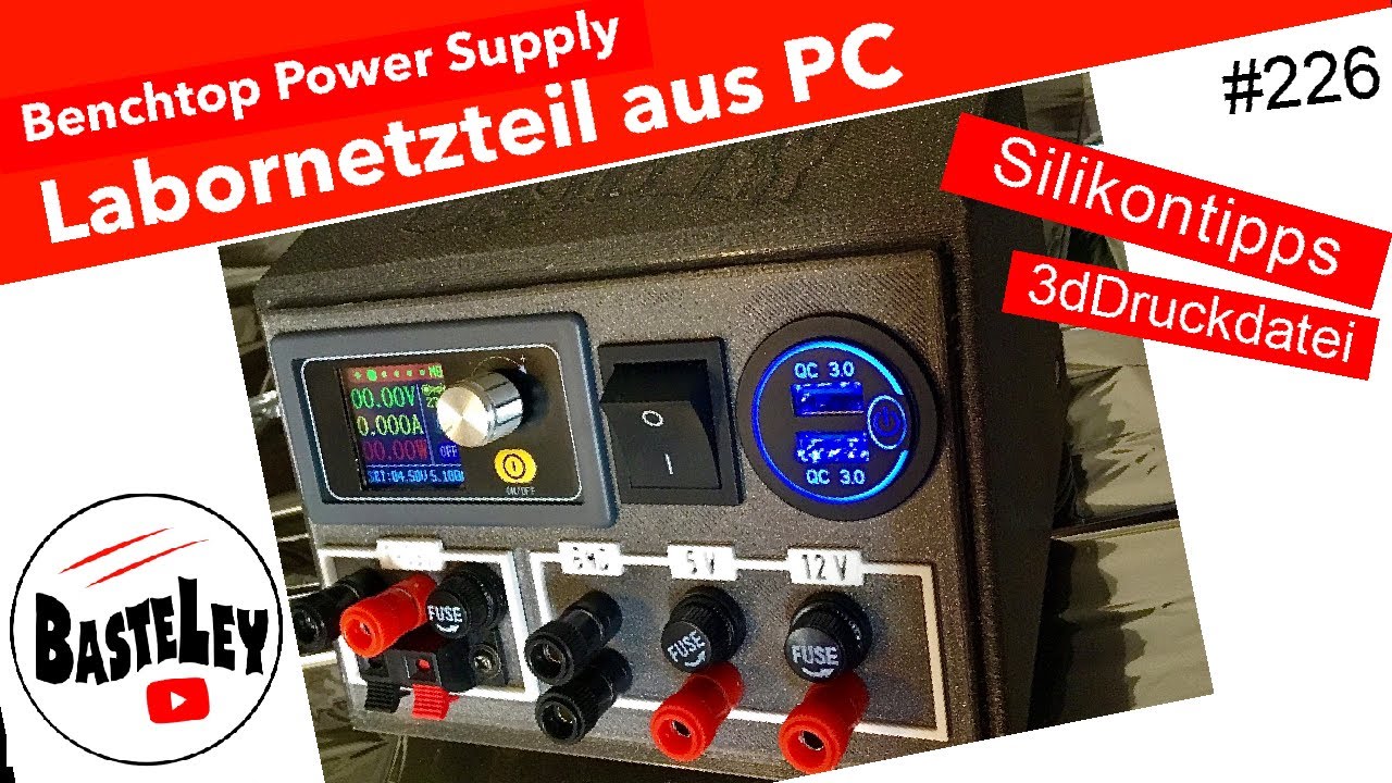 Labornetzteil aus PCnetzteil   Bench Power Supply #226