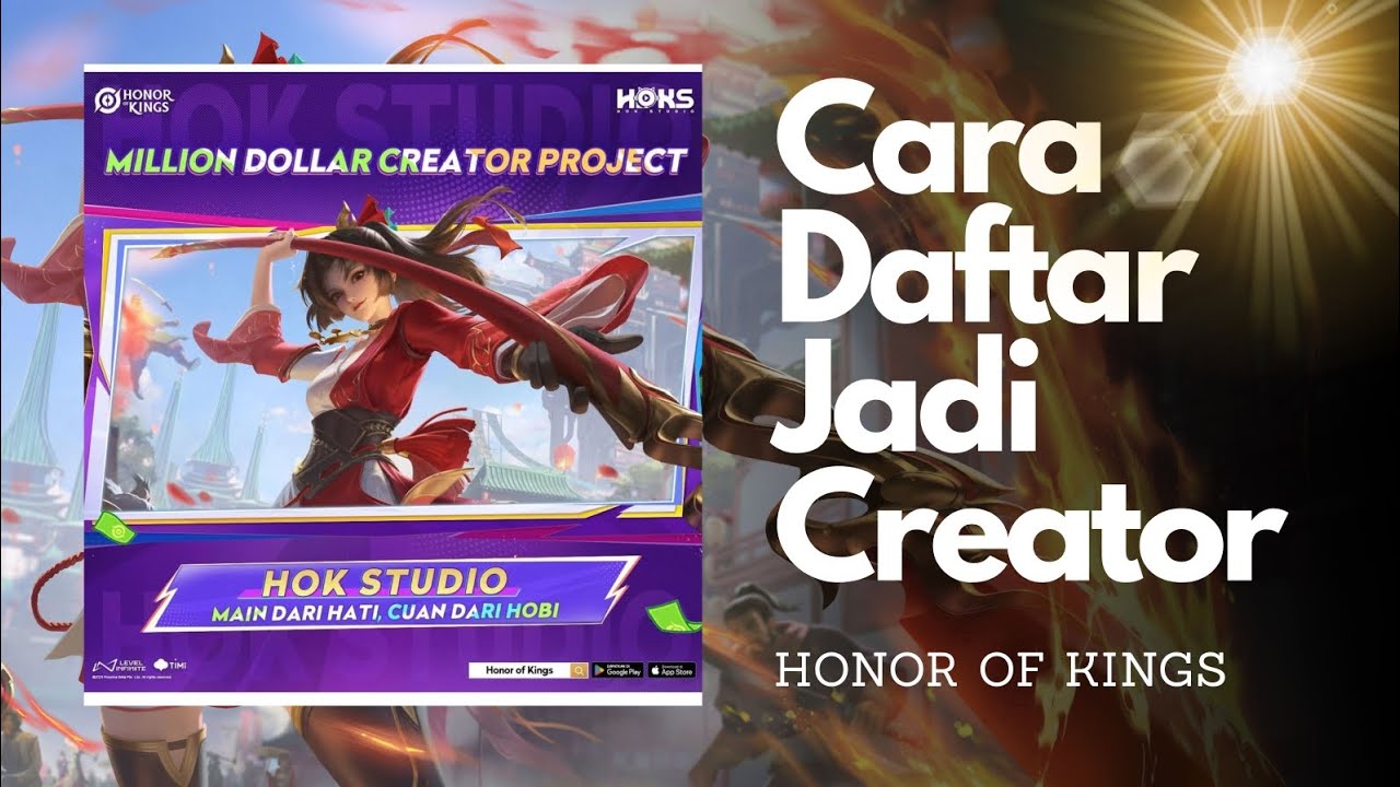 TOKEN GRATIS TIAP BULAN!! Tutorial Daftar Creator HOK TERBARU | Honor of Kings