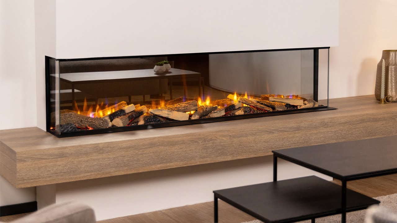 Dimplex Vivente Plus Electric Fireplace | Stylish Media Wall Fire for 1, 2 or 3-sided Installations