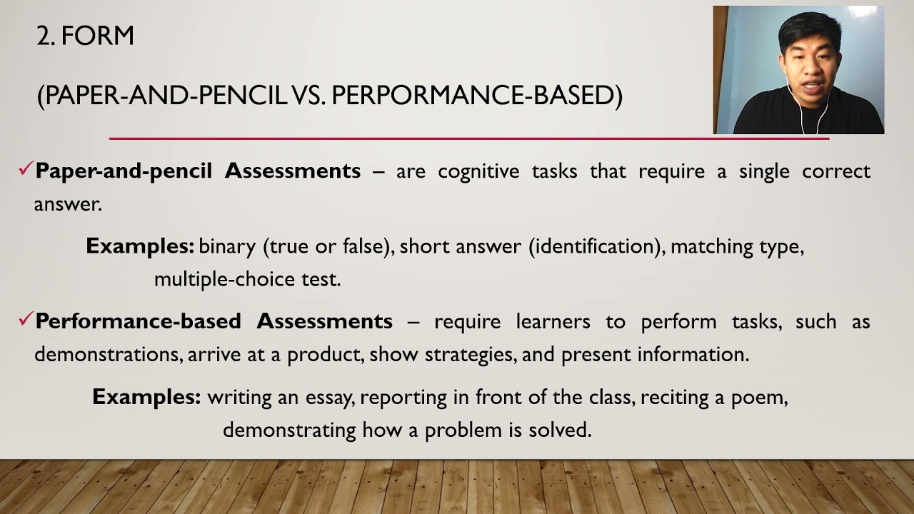 Lesson 3 - Classifications of Assessment