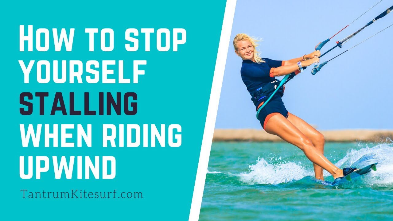 How to stop yourself stalling when riding upwind in kitesurfing.