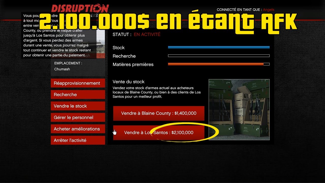 2.100.000$ EN ÉTANT AFK DANS LE BUNKER | GTA 5 ONLINE 1.52