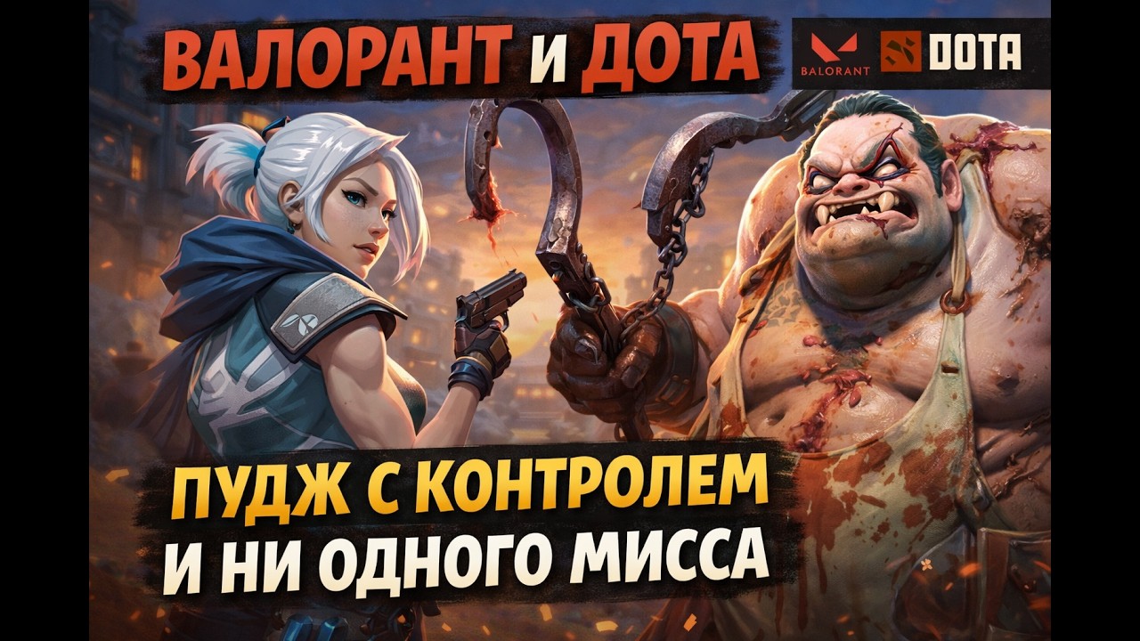 ВАЛОРАНТ И ДОТА 2: ПУДЖ С КОНТРОЛЕМ И НИ ОДНОГО МИССА