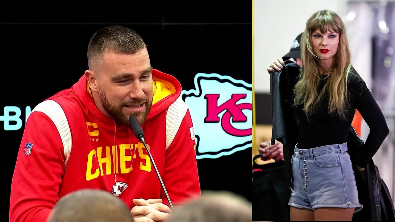 Chiefs' Travis Kelce asked if he is in love with Taylor Swift