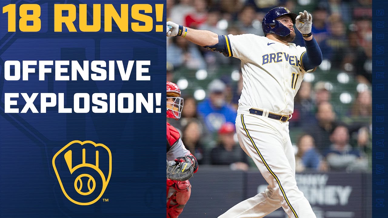 Brewers Score 18 Runs as Rowdy Tallies Franchise-Record 8 RBI!