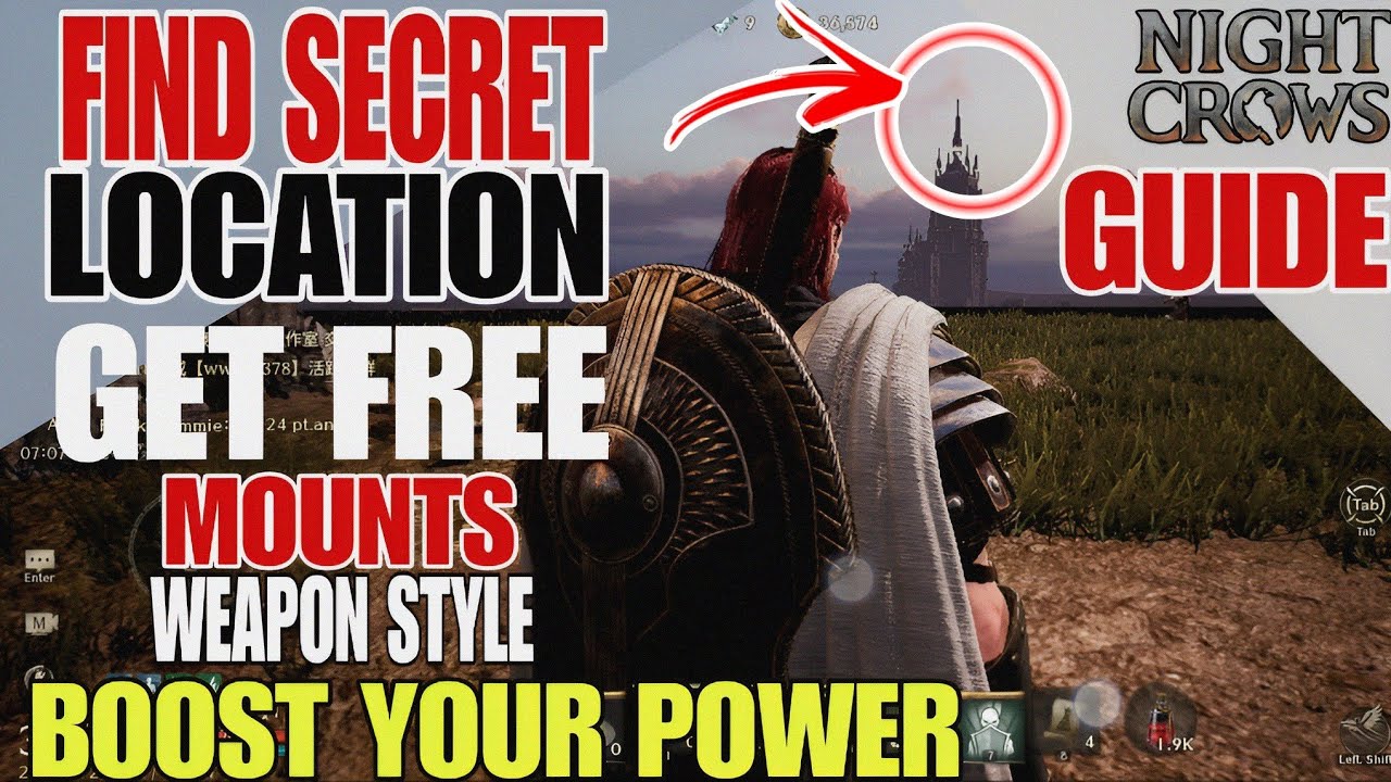Night crows | GUIDE FIND THE SECRET LOCATION GET FREE REWARD MOUNT, WEAPON STYLE  GROWTH YOUR CLASS