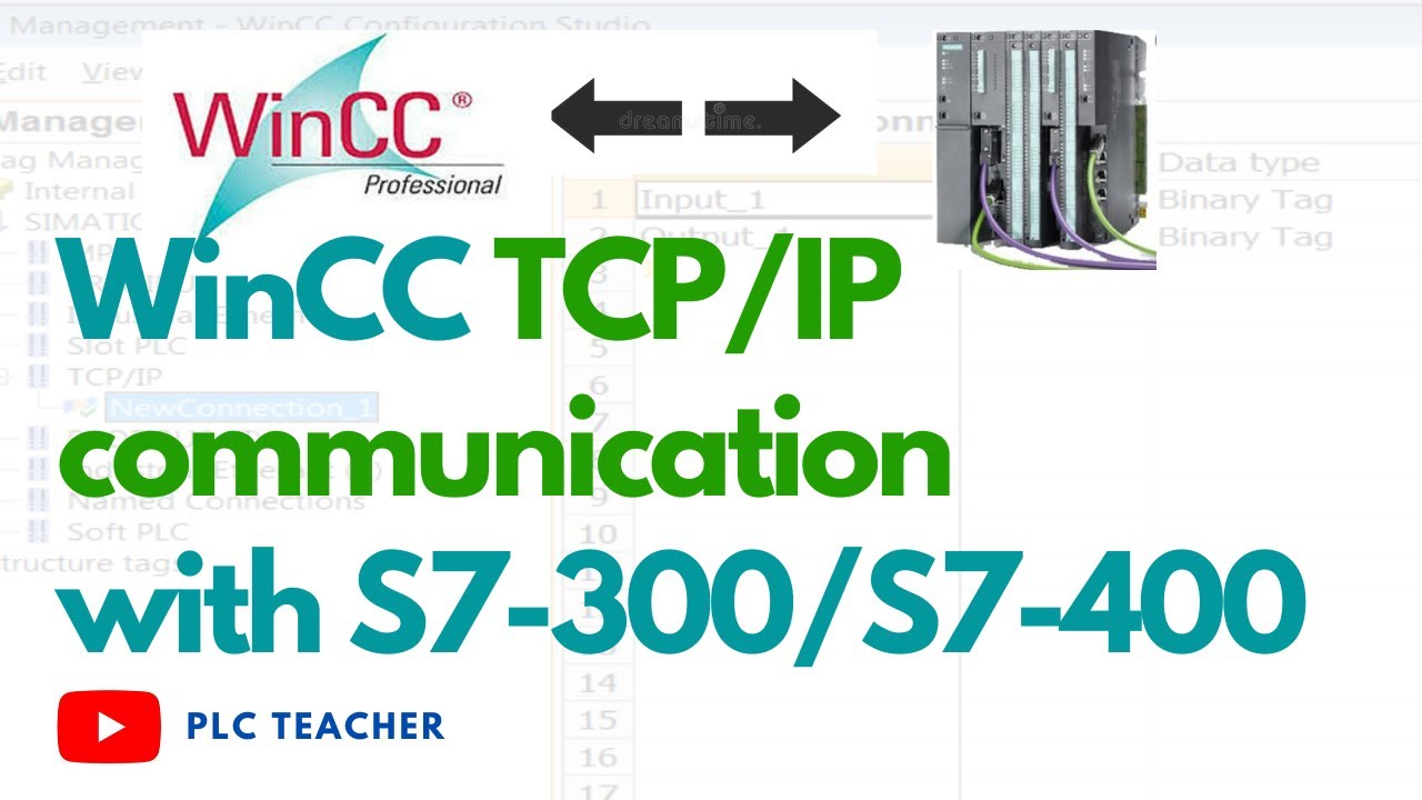 Соединение SIMATIC WinCC с ПЛК Siemens S7 по протоколу TCP/IP | Обучение PCS7