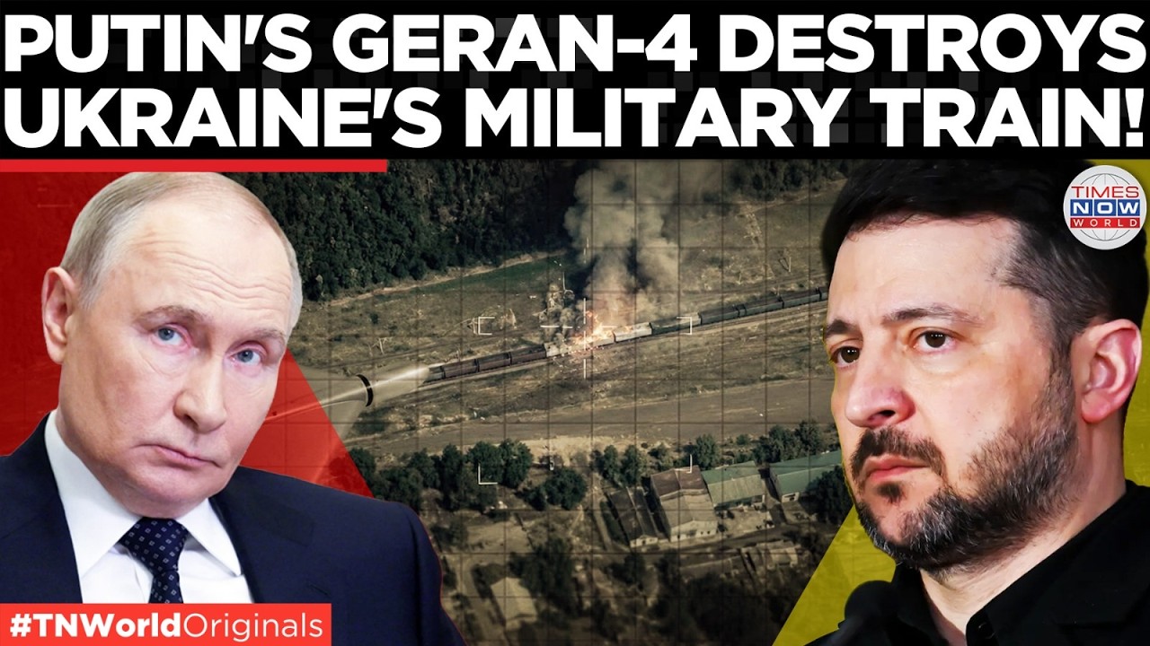 RUSSIA VS UKRAINE: Russian Geran-4 Drone Destroys Ukrainian Military Supply Line Near Volnyansk!
