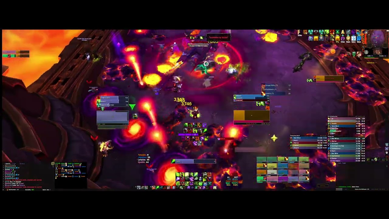 Mythic Kazzara - Aberrus the Shadowed Crucible - Destro Warlock POV