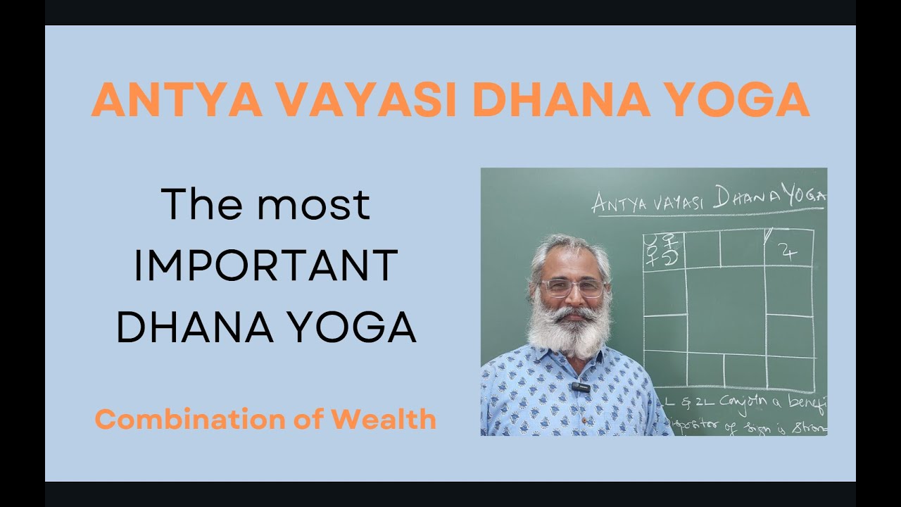 Class - 482 // Antya Vayasi Dhana Yoga : Good Wealth in Old Age or Last Phase