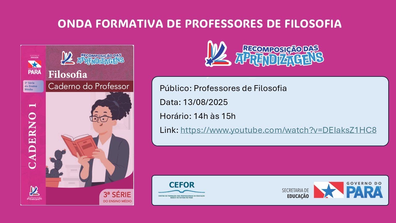 ONDA FORMATIVA DE PROFESSORES DE FILOSOFIA