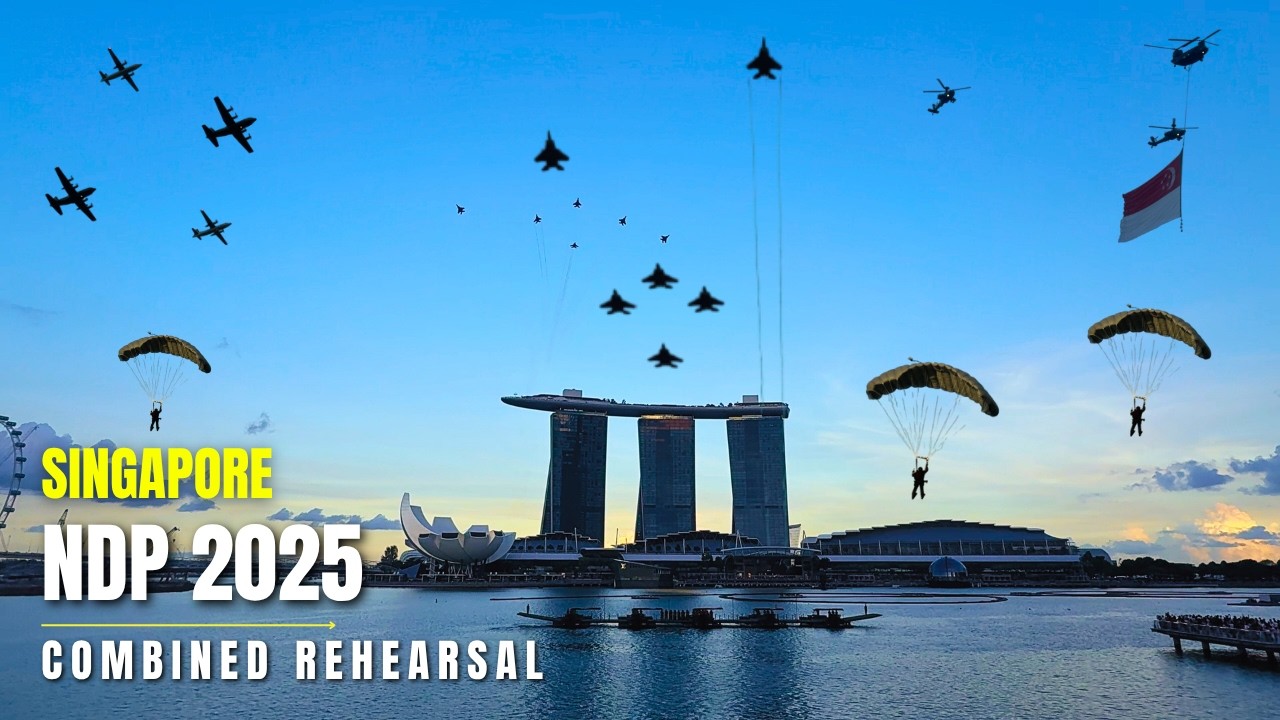 NDP 2025 Rehearsal - Fireworks, Jets, Parade & More | Singapore National Day Parade 2025 #ndp2025