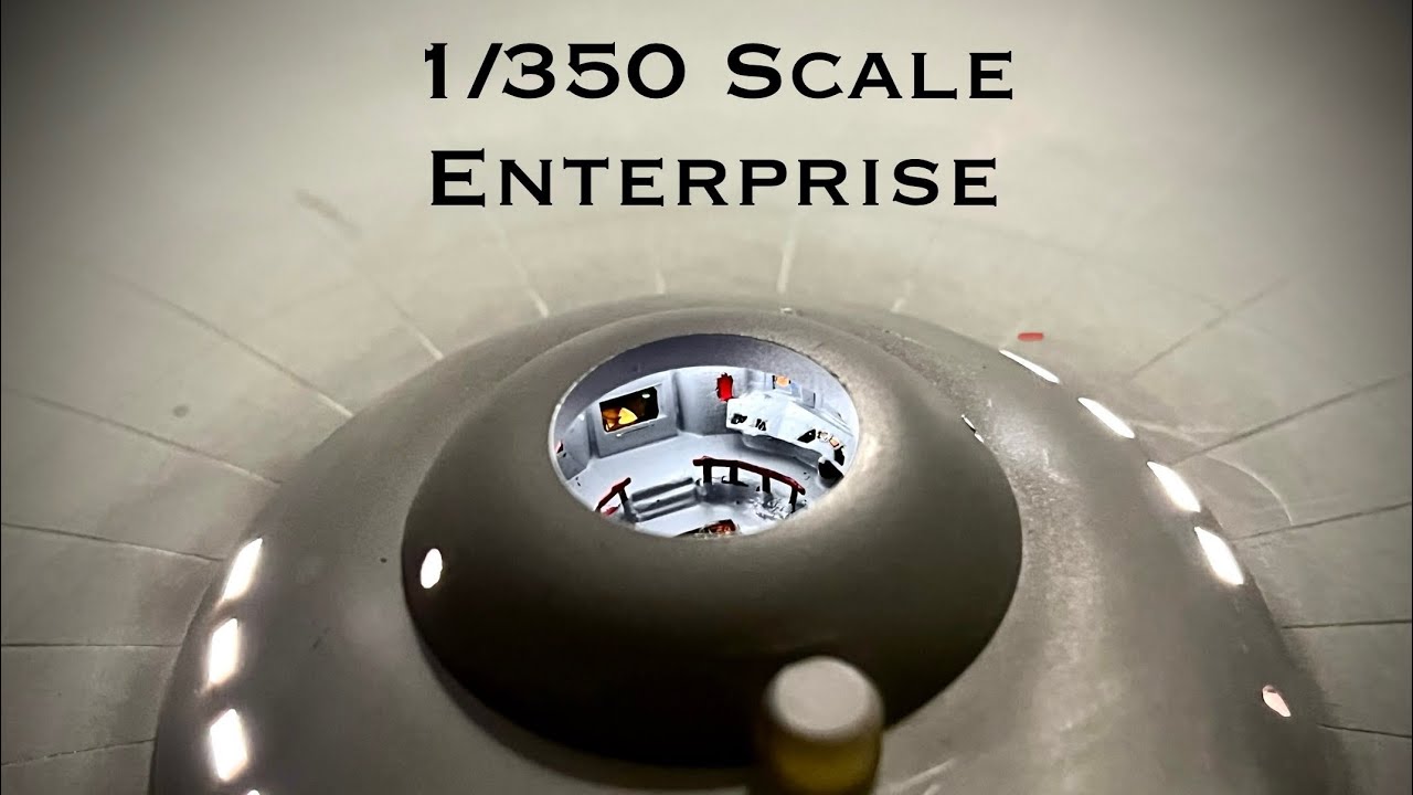 TOS Enteprise 1/350 Scale Part 1 - Prep, Lighting, & Bridge