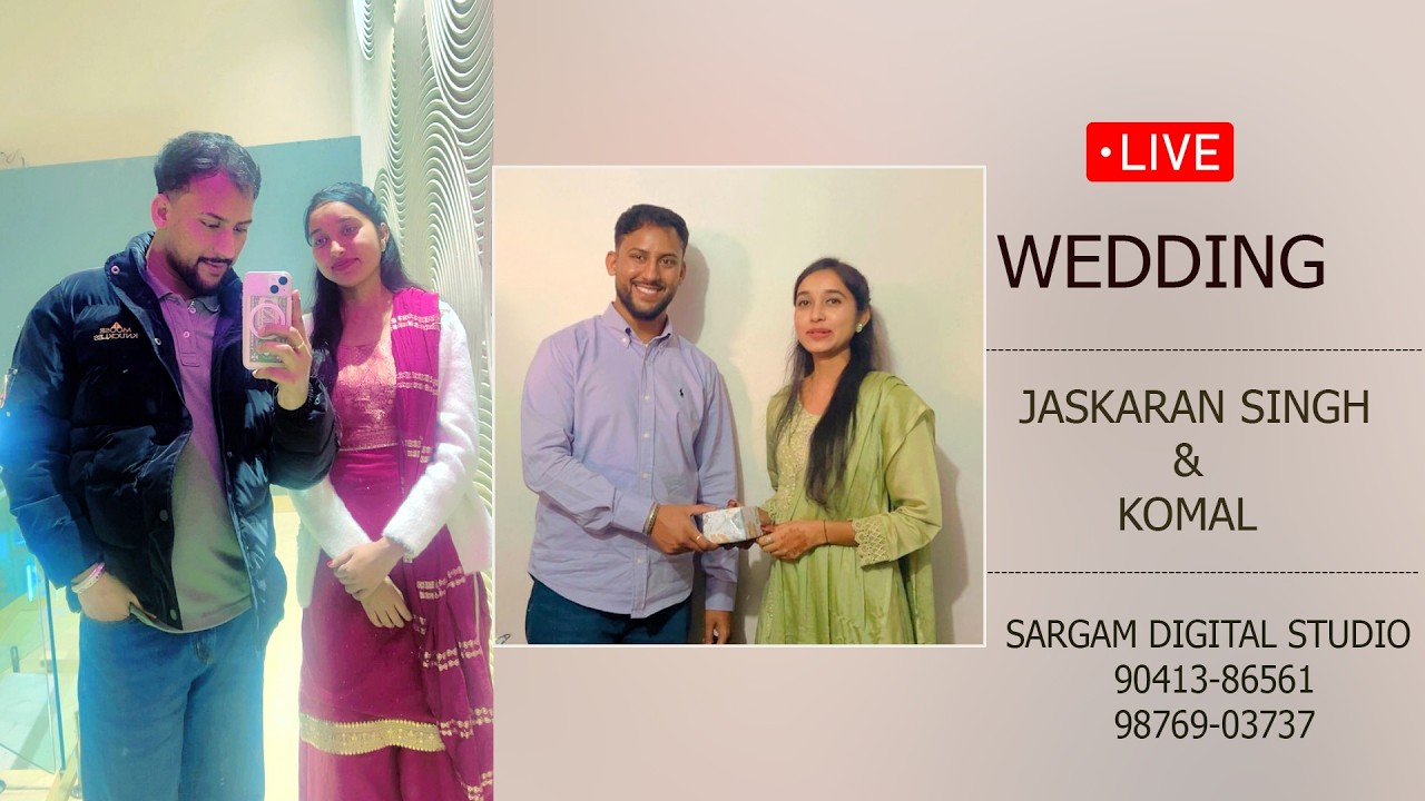 🔴LIVE || WEDDING || JASKARAN SINGH & KOMAL || 12-2-2026 ||