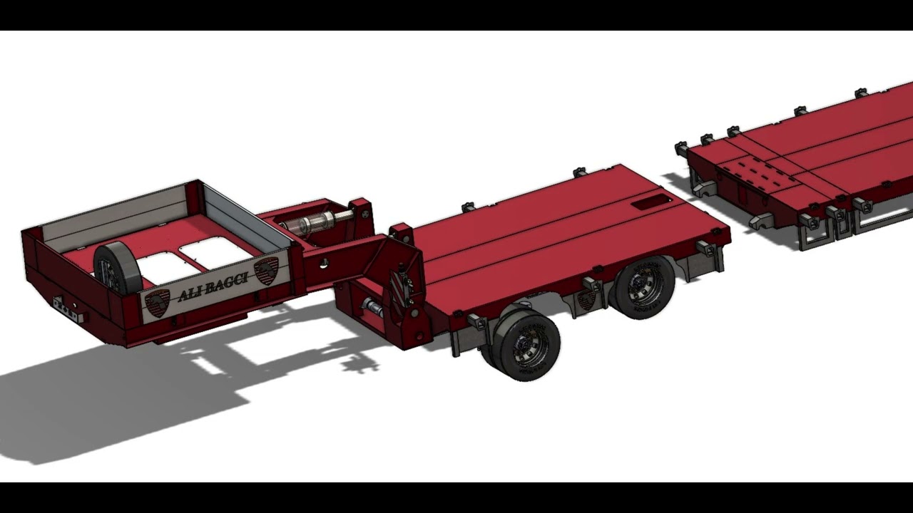 hydraulically steered lowbed new generation system-hidrolik dümenlenir lowbed yeni nesil sistem