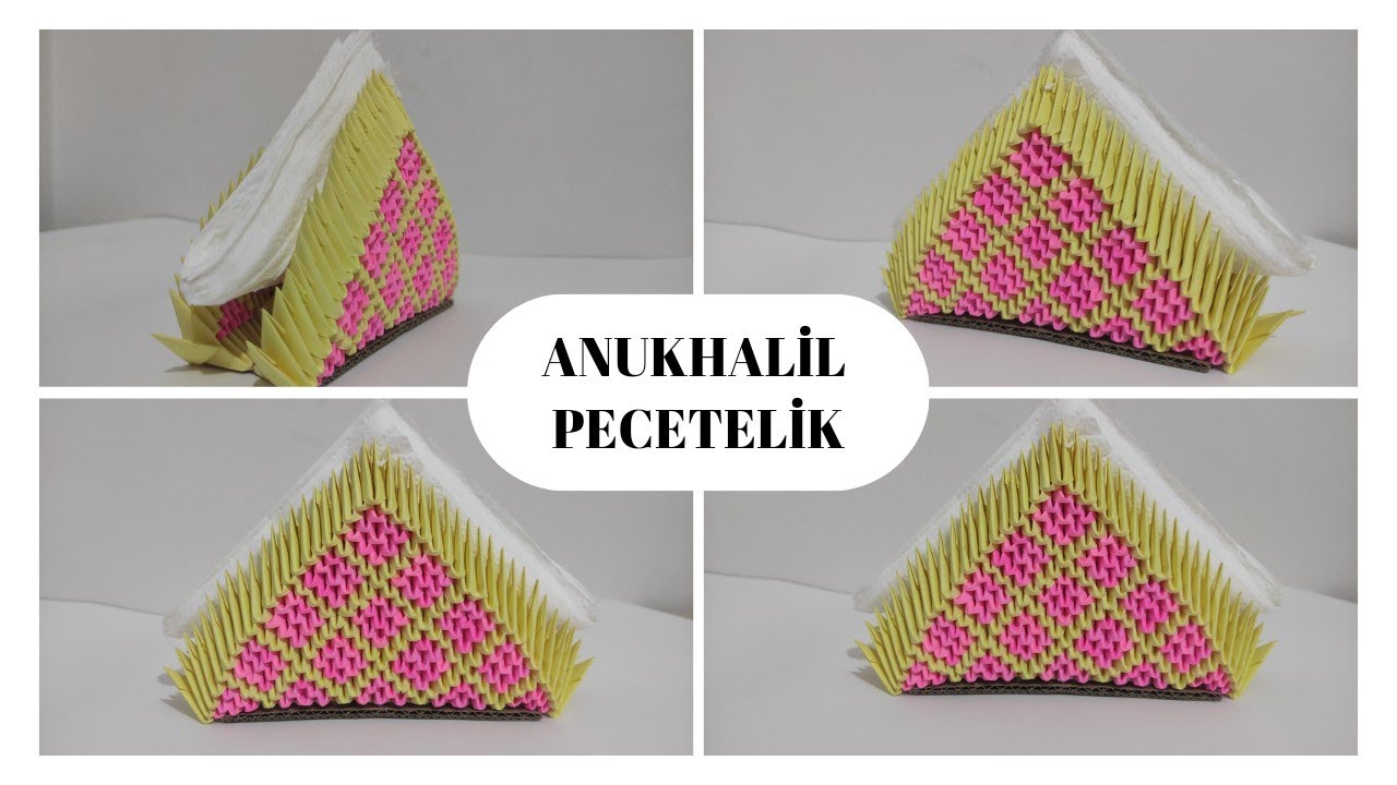 3d origami peçetelik -3d origami napkin holder #3dorigami#3dorigamivideos
