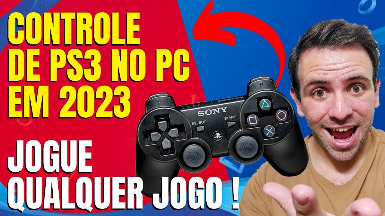 COMO USAR CONTROLE DO PS3 NO PC COM CABO USB | 2023