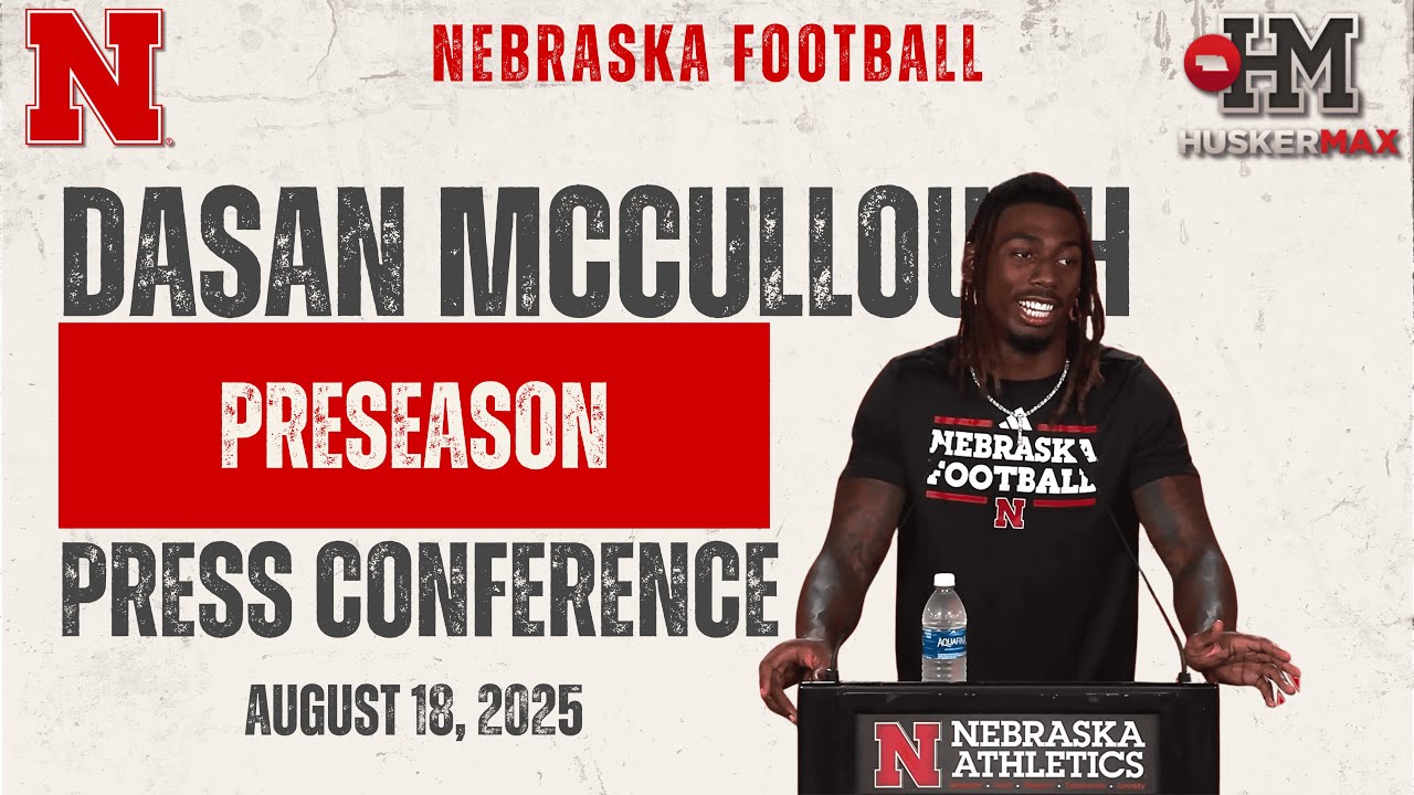 Nebraska Football Linebacker Dasan McCullough - Preseason August 16, 2025