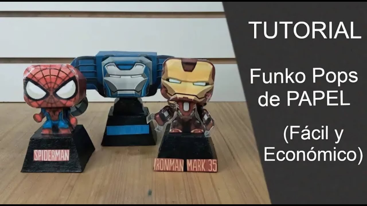 Como HACER Funko Pops de PAPEL Fácil y Económico | Tutorial