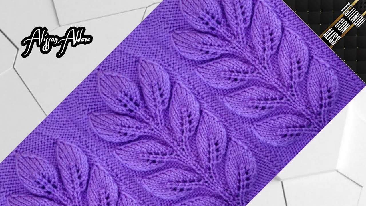 #282 - TEJIDO A DOS AGUJAS / knitting patterns / Alisson Aldave
