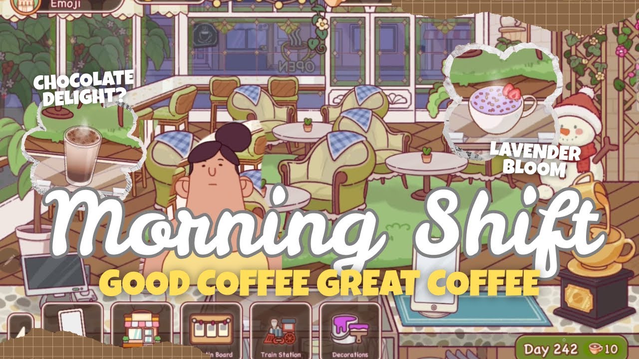Cozy Gameplay Good Coffee Great Coffee | no commentary game