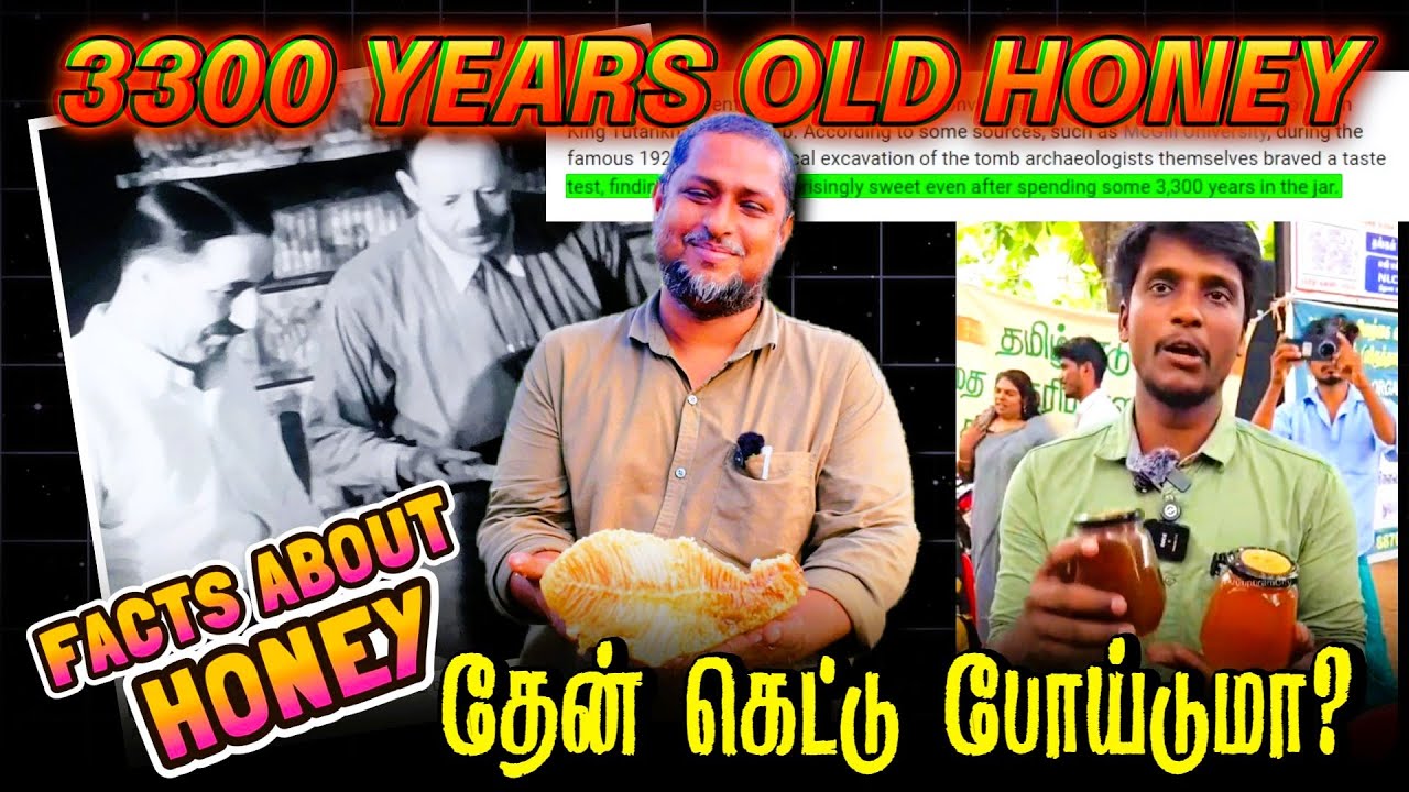 தேன் கெட்டு போய்டுமா? | FACTS ABOUT HONEY | 3300 YEARS OLD HONEY?