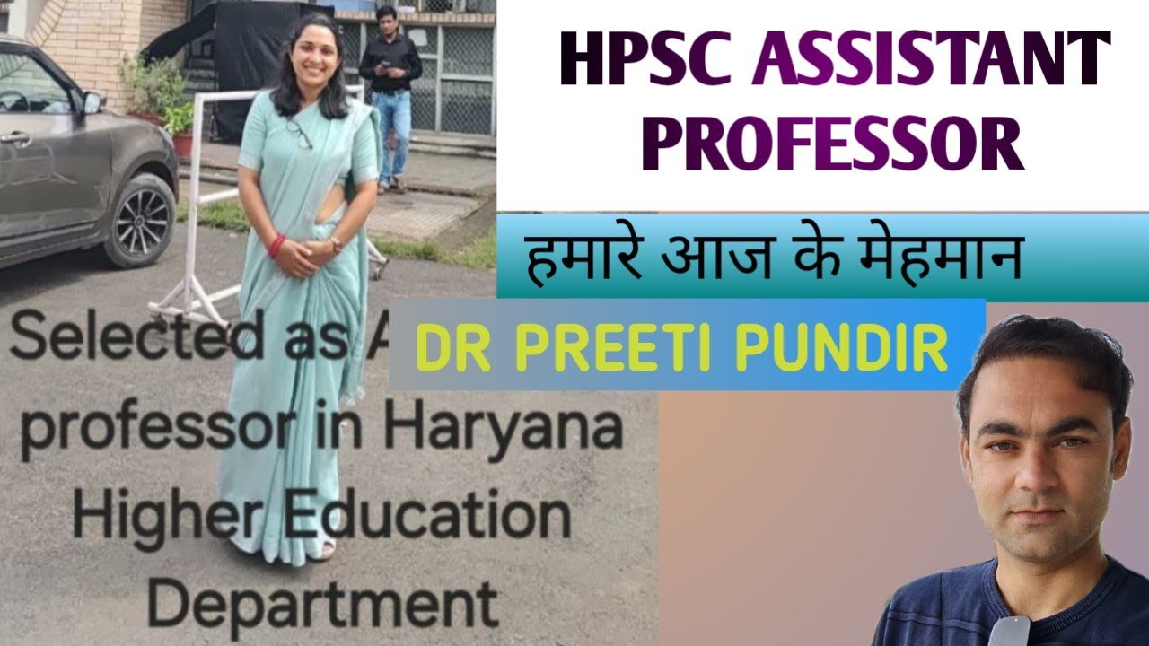Praveen Soni is live with Dr PREETI PUNDIR Selected in hpsc assistant Professor BOTANY 
