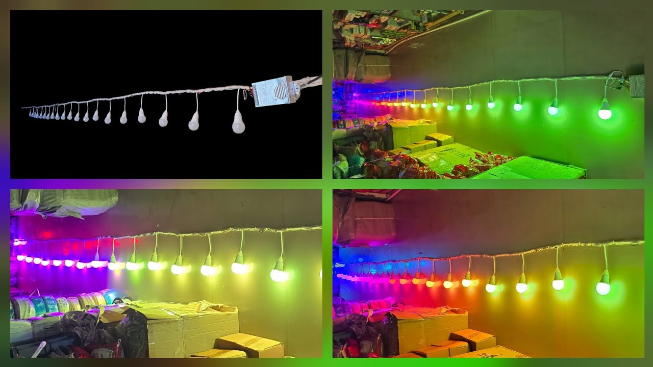 12w 12v Dc Pixel LED Lamp Pixel Program LED Lamp RGB 7colr 30FEET 30LED Lamp complete setup #shorts 