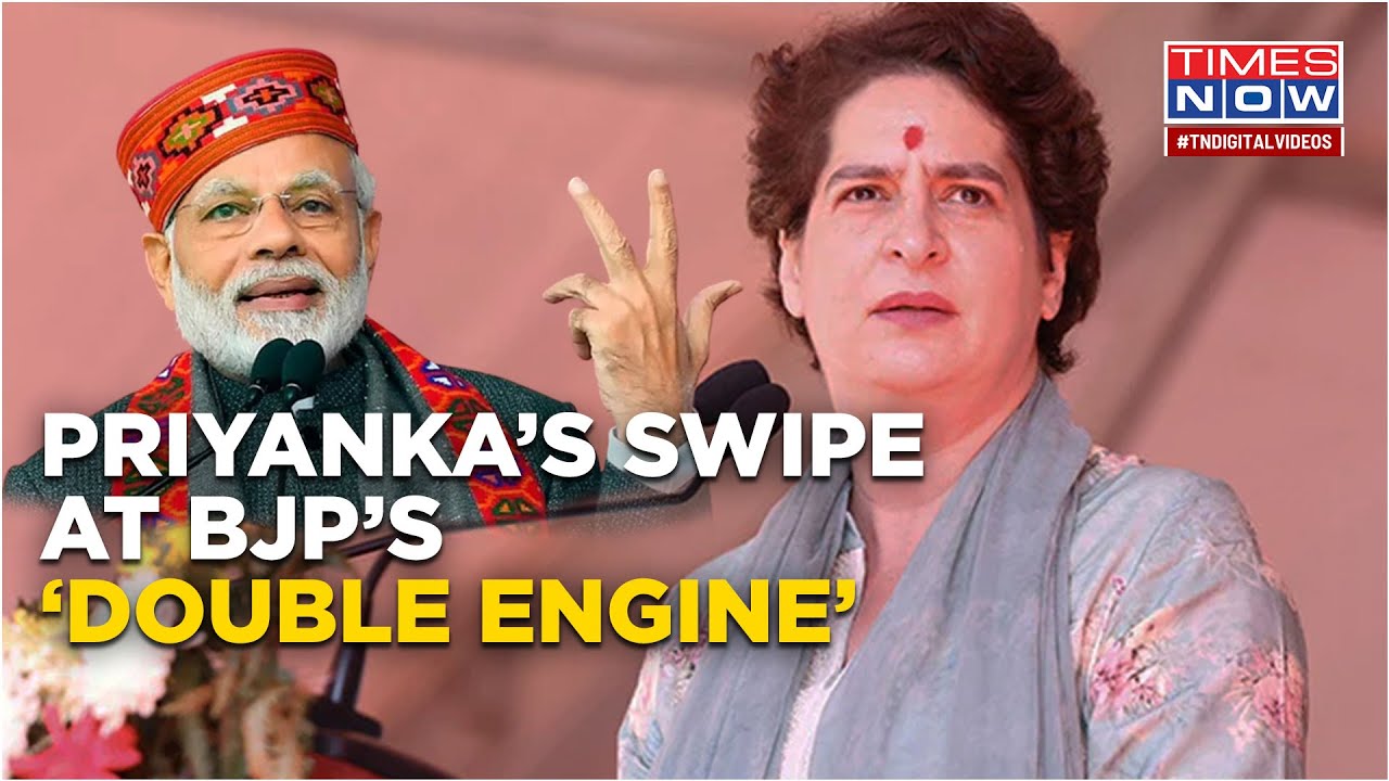 &lsquo;Forgot To Fill Fuel In It&rsquo;: How Priyanka Gandhi Took Jibe At BJP's Popular 'Double-Engine' Model