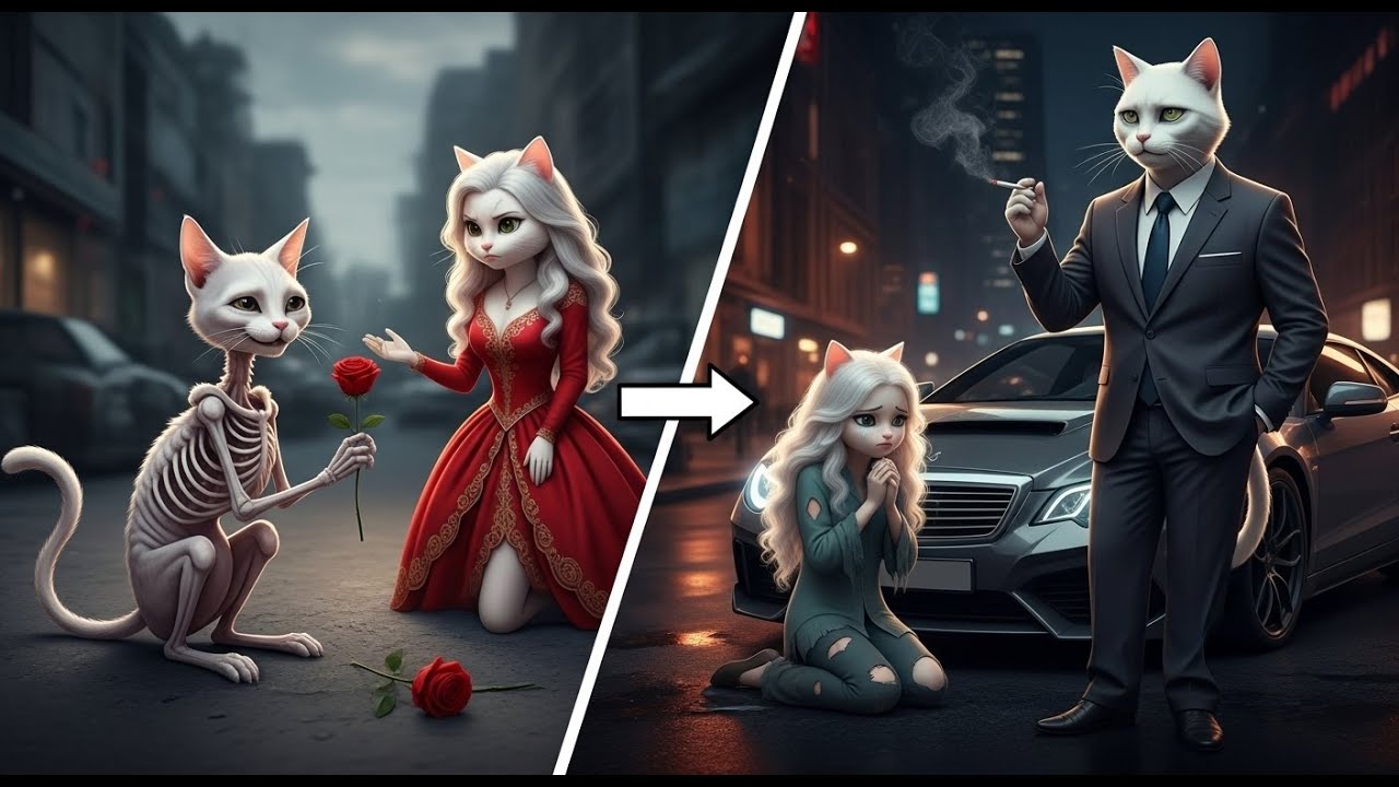 She Rejected A Poor White Cat… She Didn’t Expect This Comeback! 😱