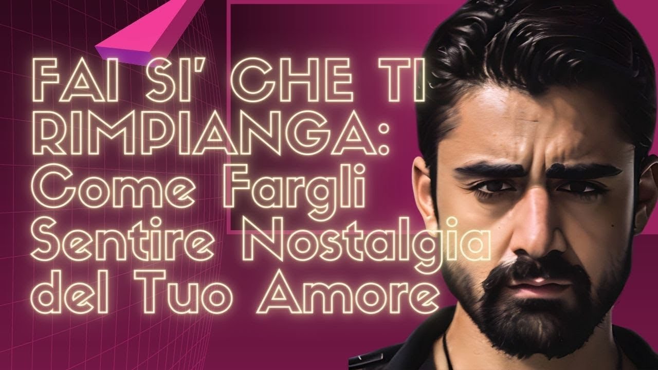 FALLO PENTIRE DI AVERTI PERSA IN QUESTO MODO (si pentirà di essersi allontanato da te)